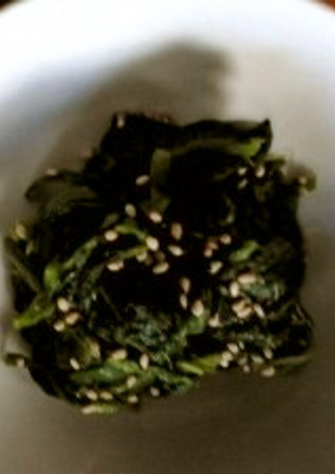 早くて簡単!!ほうれん草の胡麻かけ-レシピのメイン写真