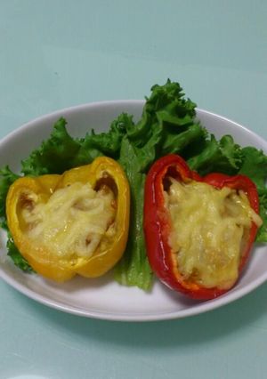 パプリカのチーズのせ-レシピのメイン写真
