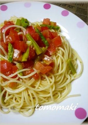 ドレッシングで簡単冷製パスタ-レシピのメイン写真