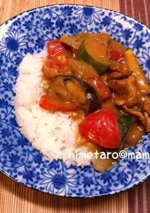 豚こまと夏野菜のコク旨バターカレー-レシピのメイン写真