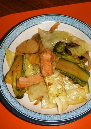 醤油味の野菜炒め(冷蔵庫一掃)-レシピのメイン写真
