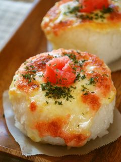 たらこマヨネーズ&チーズの焼きおにぎり-レシピのメイン写真