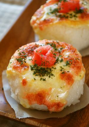 たらこマヨネーズ&チーズの焼きおにぎり-レシピのメイン写真