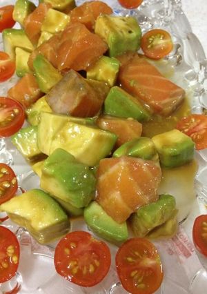 サーモン&アボガドの山葵醤油-レシピのメイン写真