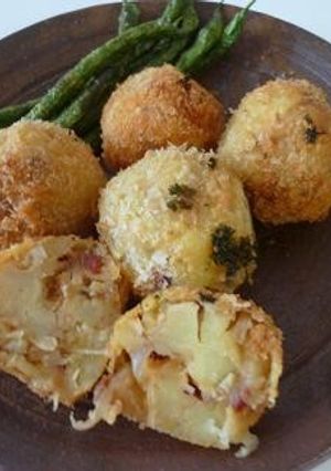 飴いろ玉ねぎとドライトマトのコロッケ☆-レシピのメイン写真