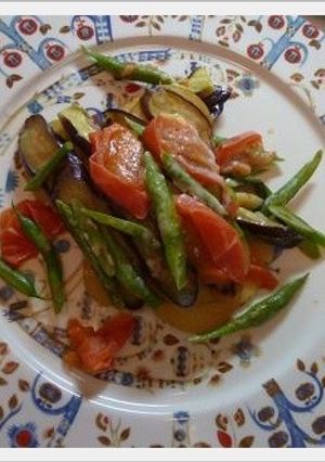 夏野菜のスパイシーな重ね蒸し☆-レシピのメイン写真