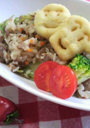 甘辛牛肉レタスチャーハン-レシピのメイン写真