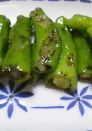 ししとう焼き、味付けは醤油だけ(2人分)-レシピのメイン写真