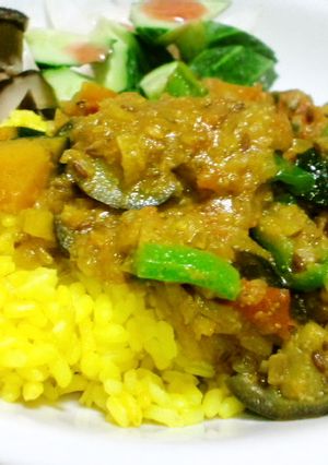 インド風・茄子とかぼちゃのカレー-レシピのメイン写真