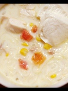 * 豆乳のそうめん *-レシピのメイン写真