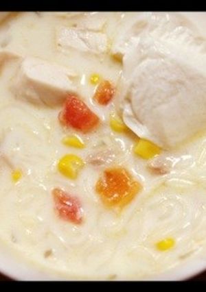 * 豆乳のそうめん *-レシピのメイン写真