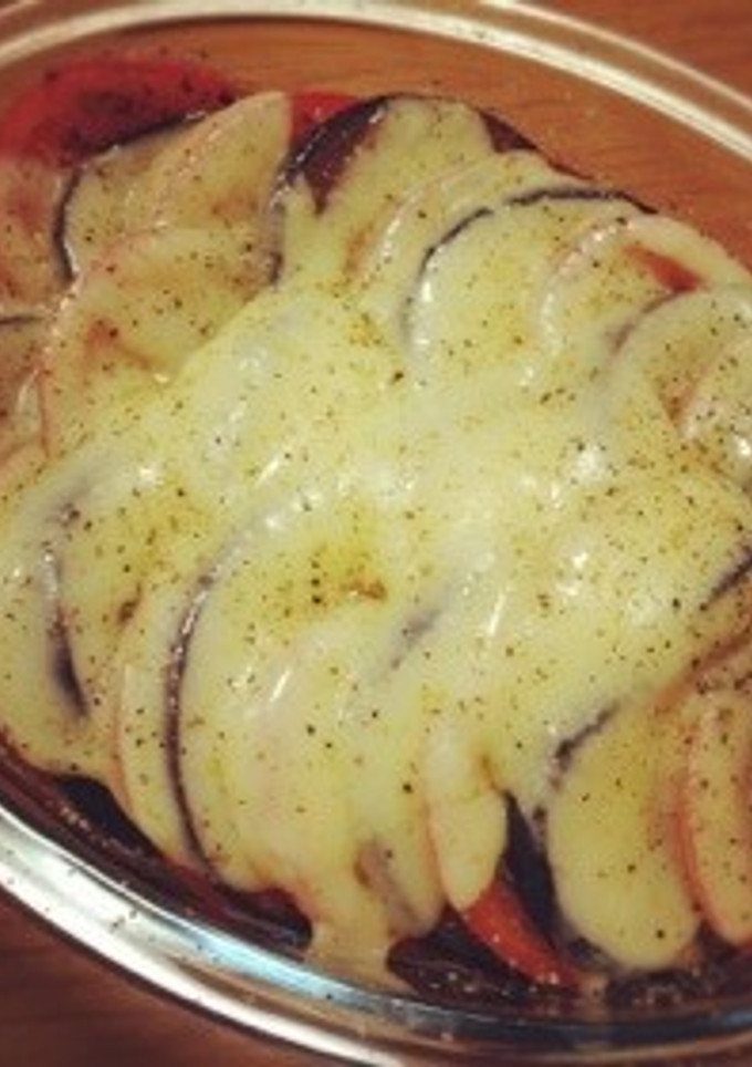 ＊ ナスとトマトの重ね焼き ＊-レシピのメイン写真
