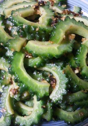 ゴーヤの「食べる醤油」炒め-レシピのメイン写真