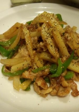 豚肉とジャガイモで☆青椒肉絲もどき♬-レシピのメイン写真