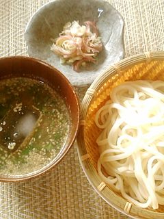 アサイーとごまダレの冷や汁うどん-レシピのメイン写真
