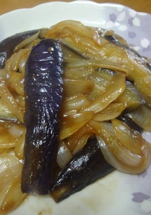 ナスの甘辛味噌炒め-レシピのメイン写真