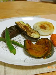 シンプル1番。焼き野菜-レシピのメイン写真