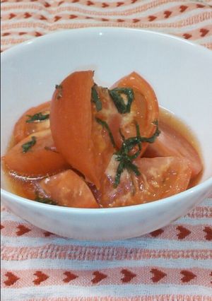 簡単おいしい！トマトの甘酢漬け-レシピのメイン写真