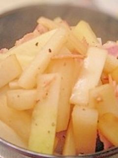 大根とベーコンのさっと炒め-レシピのメイン写真