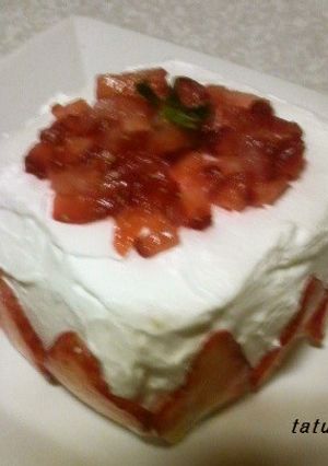 いちご♡デコレーションケーキ♪-レシピのメイン写真