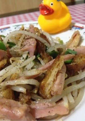 簡単美味♡油あげとベーコンのもやし炒め-レシピのメイン写真
