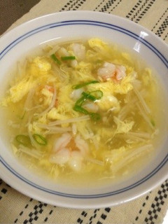 エビとたまごの中華スープ-レシピのメイン写真