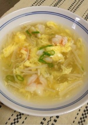 エビとたまごの中華スープ-レシピのメイン写真