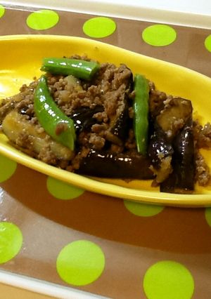 ナスのあまから肉味噌炒め-レシピのメイン写真