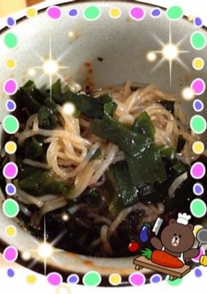 白滝ビビン麺♬ダイエットにコチュジャン-レシピのメイン写真