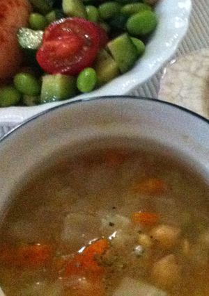 レヴィスィア（ギリシャ・ひよこ豆のスープ-レシピのメイン写真