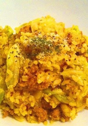 キャベツと挽肉のチーズカレーチャーハン-レシピのメイン写真