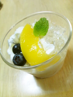 ひんやり♪夏の黄桃ムースケーキ★-レシピのメイン写真