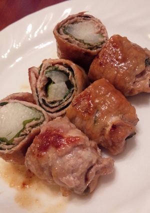 ☆豚肉の梅しそ長芋巻き☆-レシピのメイン写真