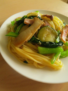なめたけと柚子胡椒の和風パスタ-レシピのメイン写真