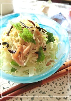 千切りキャベツとツナの梅わさび塩昆布和え-レシピのメイン写真