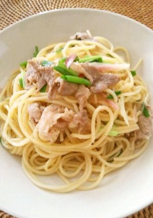 豚肉とみょうがの和風パスタ♪-レシピのメイン写真