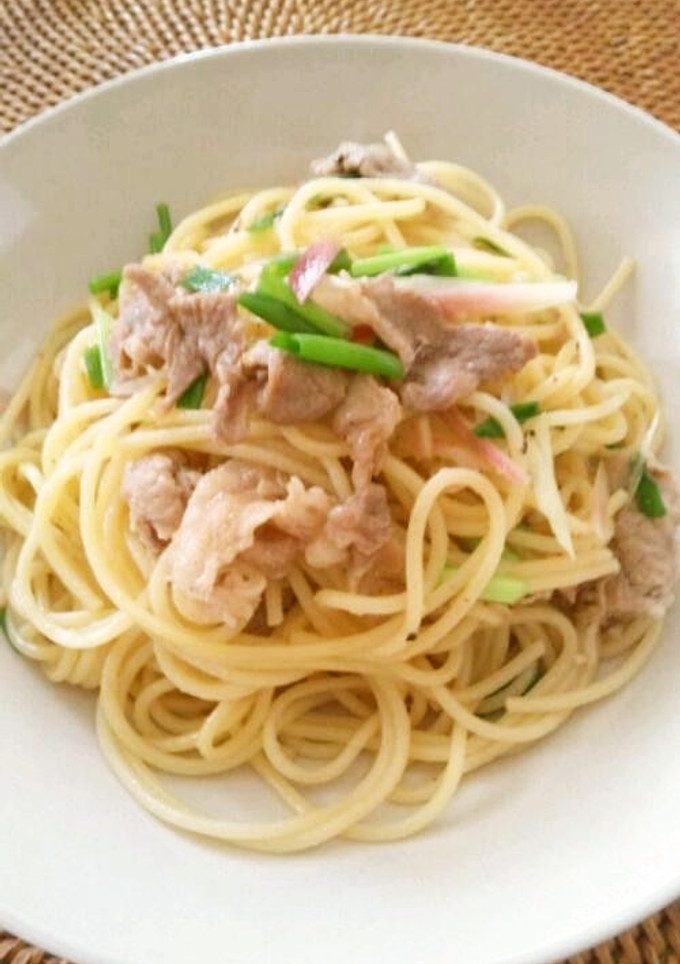 豚肉とみょうがの和風パスタ♪-レシピのメイン写真