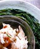 茹で空芯菜のハバネロソース　京都カフェ