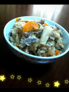 さばの水煮缶を使った塩麹入り炊き込みご飯-レシピのメイン写真