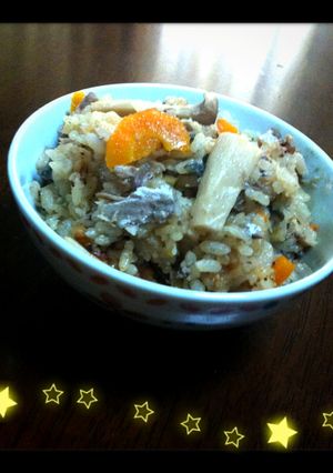 さばの水煮缶を使った塩麹入り炊き込みご飯-レシピのメイン写真