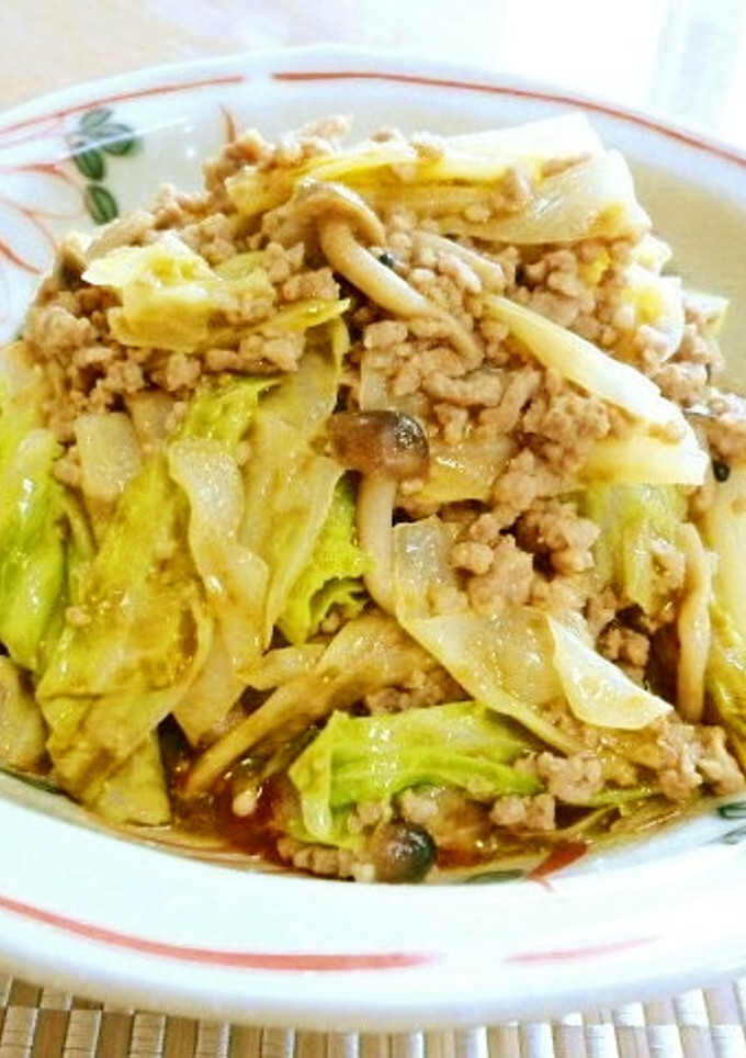 簡単☆あっさり和風麻婆キャベツ♪-レシピのメイン写真