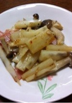 長芋としめじのニンニクバター醤油炒め-レシピのメイン写真