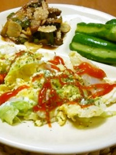 朝ごはん☆ふわふわキャベツの卵焼き♪-レシピのメイン写真