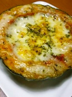 お手軽!!南瓜のトマトチーズ焼き♪-レシピのメイン写真