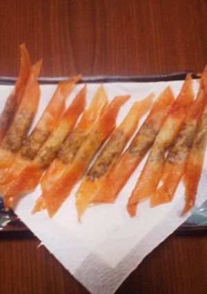 春巻きの皮のマスタード包み揚げ-レシピのメイン写真
