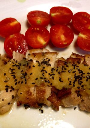 レトロタッチな鶏肉のソテー卵おろしソース-レシピのメイン写真