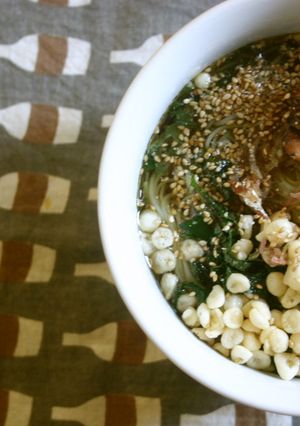 さんまの蒲焼缶を使って!ぶっかけそーめん-レシピのメイン写真
