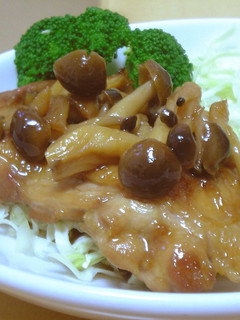 鶏肉としめじの照り焼き-レシピのメイン写真