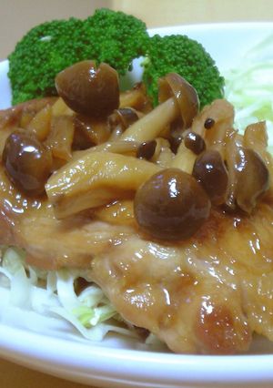 鶏肉としめじの照り焼き-レシピのメイン写真
