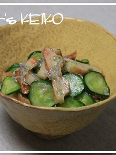 【農家のレシピ】きゅうりと丸天の酢の物-レシピのメイン写真